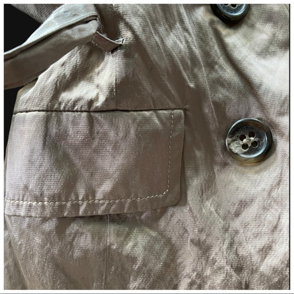 BCBGMAXAZRIA Metallic Gold Crinkle Jacket - Picture 9 of 11